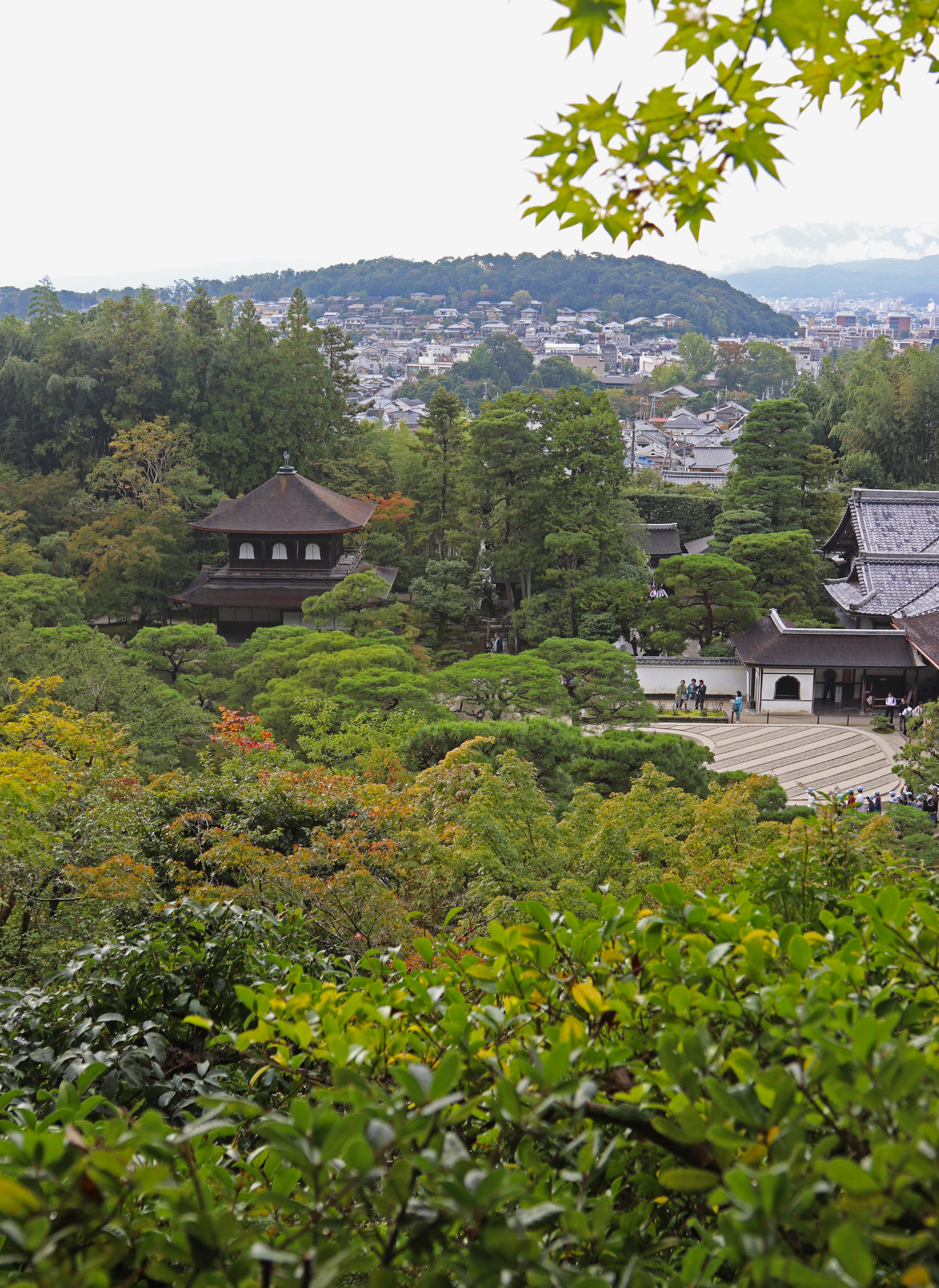 View of Ginkakuji from above