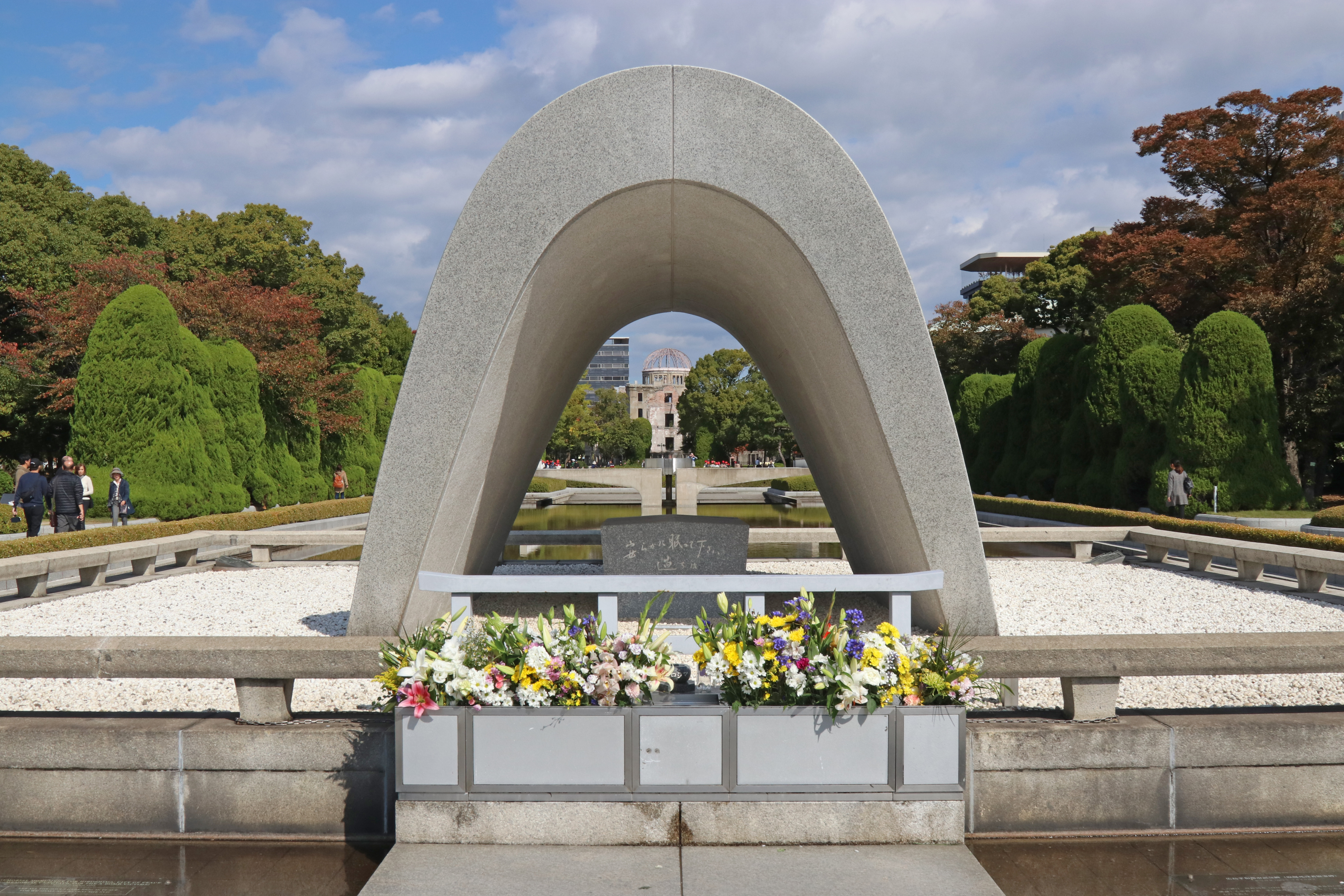 View through-Memorial Cenotaph Monument